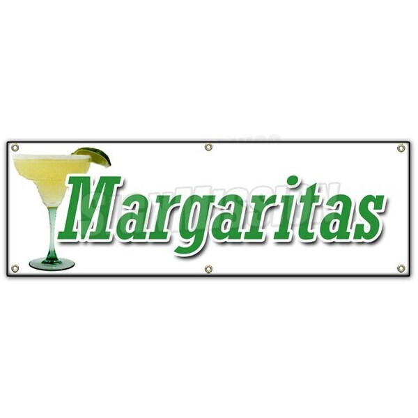 Signmission MARGARITAS BANNER SIGN frozen drinks huge 2 for 1 happy hour sangria B-72 Margaritas - main